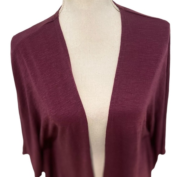 Cuddl Duds kimono style open front super soft cardigan berry purple size small - Picture 4 of 10